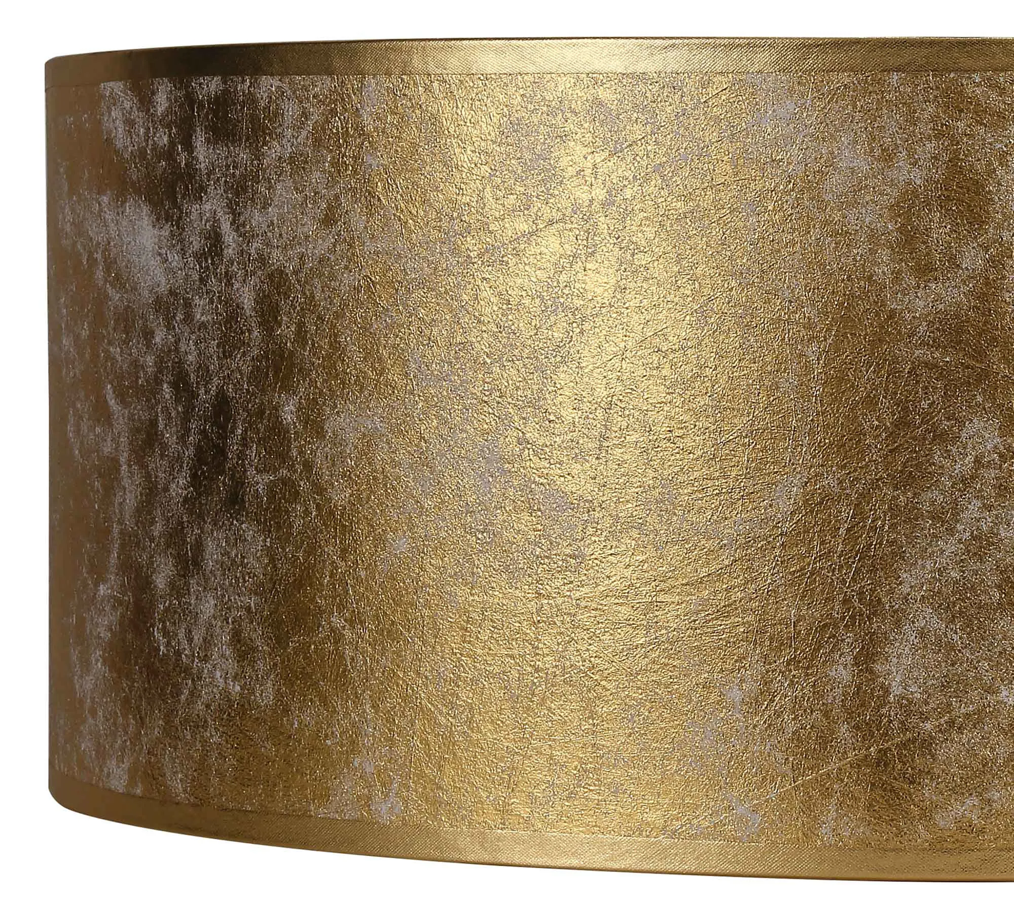Baymont 60cm Flush 3 Light Gold Leaf, Frosted Diffuser DK0629  Deco Baymont WH GL